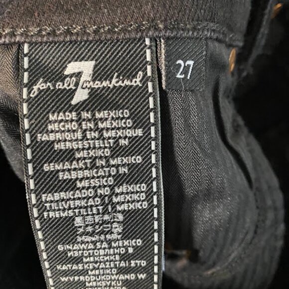 7 for all mankind Luxe Vintage Women's High-Waist Skinny Jeans Size 27 - Picture 9 of 9